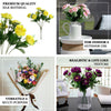4 Bushes | 12inches Cream Peony Flower Bouquet, Artificial Flower Arrangements