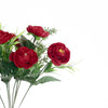 4 Bushes | 12inches Red Peony Flower Bouquet, Artificial Flower Arrangements#whtbkgd