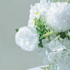 Artificial Flower Bouquet | Mix Silk Flower Bouquet - Peony, Daisy, Hydrangea and Carnation#whtbkgd