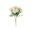 3 Bushes | 11inch Silk Peonies, Artificial Peony Flower Bouquet For Vase Floral Arrangement - Cream#whtbkgd