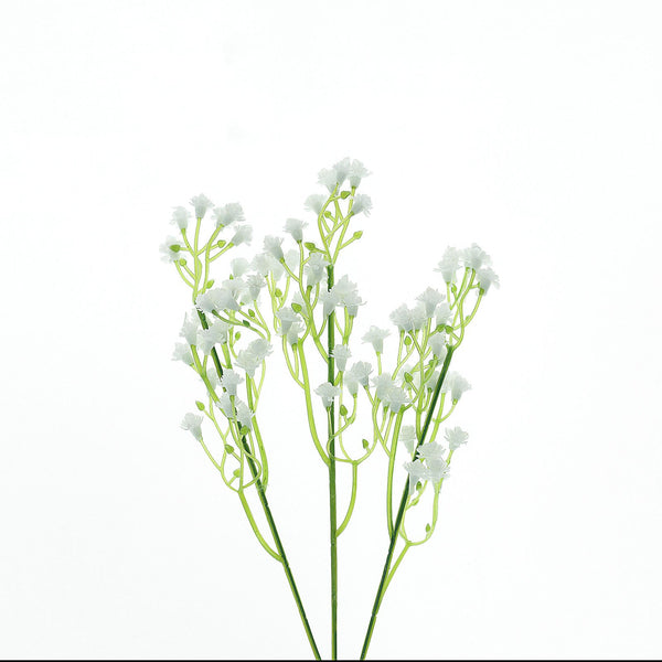 White Babys Breath Artificial Flowers, Gypsophila Real Touch Silk Flowers Stem