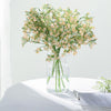 4 Pack 27inch Babys Breath Artificial Flowers, Gypsophila Real Touch Silk Flowers Stem Rose Gold