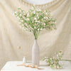 4 Pack 27inch Babys Breath Artificial Flowers, Gypsophila Real Touch Silk Flowers Stem Rose Gold
