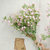 4 Pack | 27inch Pink Babys Breath Artificial Flowers, Gypsophila Real Touch Silk Flowers Stem