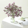 4 Pack | 27inch Purple Babys Breath Artificial Flowers, Gypsophila Real Touch Silk Flowers Stem