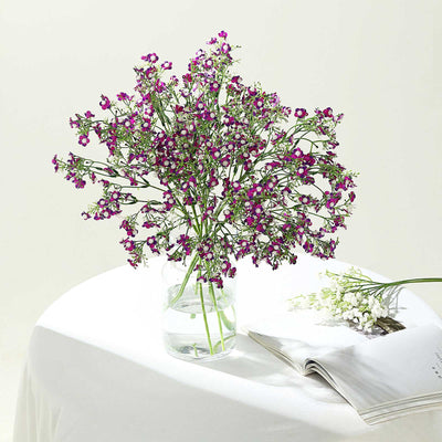 Babys Breath Artificial Flowers for Decoration Fake Gypsophila Bouquet for  Flower Arrangement Purple