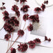 2 Branches | 42inch Burgundy Carnation Flower Spray, Silk Flower Bouquet