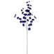 2 Branches | 42inch Navy Blue Carnation Flower Spray, Silk Flower Bouquet