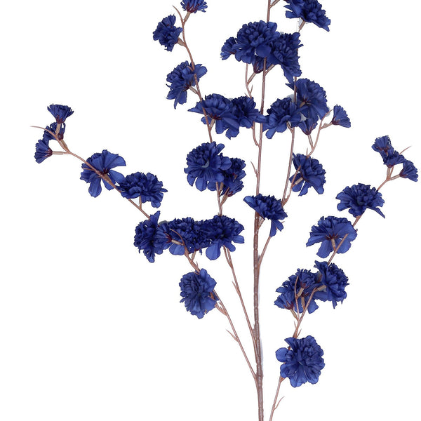 Efavormart 2 Branches - 42 Navy Blue Carnation Flower Spray, Silk Flower  Bouquet - Perfect for Table, Banquet, Wedding, Office, Events,  Centerpieces, Chairs, Arches, Backdrops, and Stage Decor 