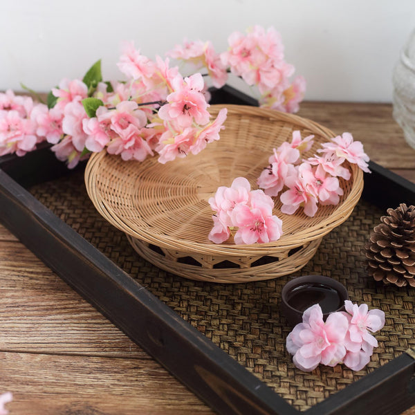 4 Bushes | 40" Tall Pink Silk Artificial Flowers Faux Cherry Blossoms Branches