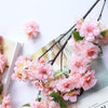 4 Bushes | 40" Tall Pink Silk Artificial Flowers Faux Cherry Blossoms Branches