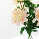 2 Pack | 30inch Cream/Blush Long Stem Artificial Dahlia Flower Spray, Rose Gold Silk Flower Bouquet