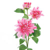 2 Pack | 30" Fuchsia Long Stem Artificial Dahlia Flower Spray, Silk Flower Bouquet#whtbkgd