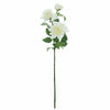 2 Pack | 30inch Ivory Long Stem Artificial Dahlia Flower Spray, Silk Flower Bouquet