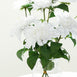 2 Pack | 30inch White Long Stem Artificial Dahlia Flower Spray, Silk Flower Bouquet