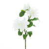 2 Pack | 30inch White Long Stem Artificial Dahlia Flower Spray, Silk Flower Bouquet#whtbkgd