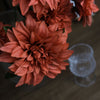 Pack of 2 | 20" Dusty Rose Terracotta Dahlia Flower Bushes, Artificial Wedding Bouquets, Dahlia Spray