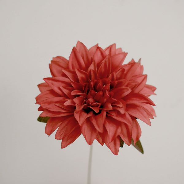 Pack of 2 | 20" Dusty Rose Terracotta Dahlia Flower Bushes, Artificial Wedding Bouquets, Dahlia Spray