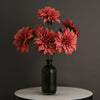Pack of 2 | 20" Dusty Rose Terracotta Dahlia Flower Bushes, Artificial Wedding Bouquets, Dahlia Spray