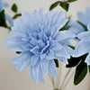 Pack of 2 | 20inch Blue Dahlia Flower Bushes, Artificial Wedding Bouquets#whtbkgd