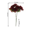 Pack of 2 | 20" Burgundy Dahlia Flower Bushes, Artificial Wedding Bouquets