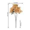 Pack of 2 | 20" Champagne Dahlia Flower Bushes, Artificial Wedding Bouquets