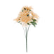 Pack of 2 | 20inch Cream Dahlia Flower Bushes, Artificial Wedding Bouquets