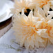 Pack of 2 | 20inch Cream Dahlia Flower Bushes, Artificial Wedding Bouquets