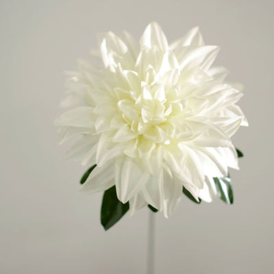 Pack of 2 | 20inch Ivory Dahlia Flower Bushes, Artificial Wedding Bouquets