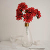 Pack of 2 | 20inch Red Dahlia Flower Bushes, Artificial Wedding Bouquets