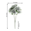Pack of 2 | 20" Silver Dahlia Flower Bushes, Artificial Wedding Bouquets