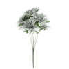 Pack of 2 | 20inch Silver Dahlia Flower Bushes, Artificial Wedding Bouquets