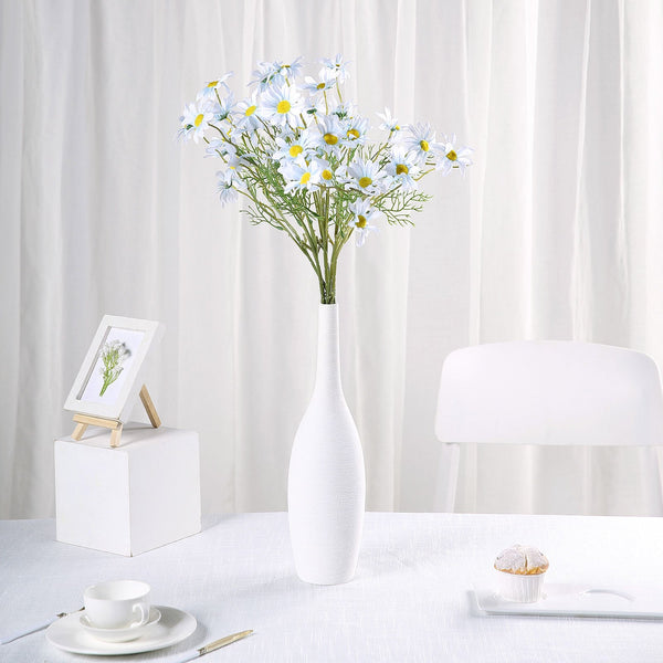 6 Bushes | 20inch Light Blue Daisy Flower Spray, Artificial Flowers Bouquet