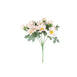 4 Pack | 11inch Artificial Daisy Flower Bushes, Silk Flowers For Vases - Rose Gold/Blush