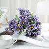 4 Pack | 11inch Artificial Daisy Flower Bushes, Silk Flowers For Vases - Lavender | eFavorMart