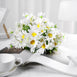 4 Pack | 11inch Artificial Daisy Flower Bushes, Silk Flowers For Vases - White | eFavorMart