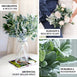 Pack of 4 | 12inch Frosted Green Artificial Flocked Lambs Ear Leaf Spray