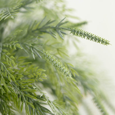 2 Bushes | 15Inch Sagebrush Faux Fern Stems, Artificial Plants Greenery Decor - Frosted Green#whtbkgd