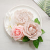 Artificial Roses, Peonies, Daisy & Hydrangea Mix Faux Flowers Box with Stem and Leaves