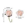 24 Pcs | 2inch Rose Gold/Blush Foam Rose With Stem And Leaves - 16 Colors