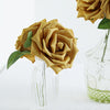 24 Roses 5inch Gold Artificial Foam Rose With Stems And Leaves16 Colors