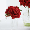 24 Roses 5inch Red Artificial Foam Rose With Stems And Leaves16 Colors