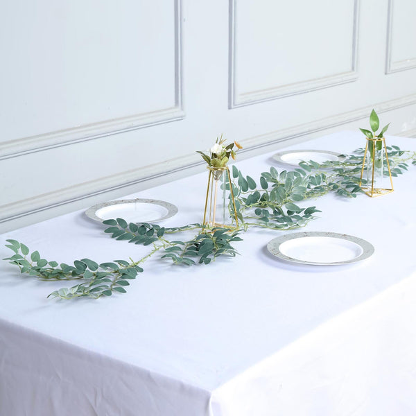 6 Feet | Honey Locust Artificial Leaf Garland - 2 pack