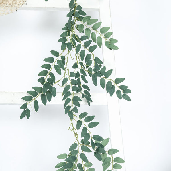 6 Feet | Honey Locust Artificial Leaf Garland - 2 pack