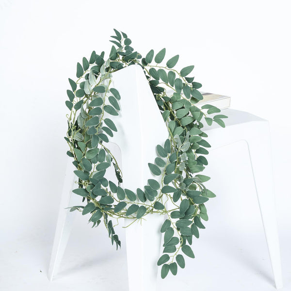6 Feet | Honey Locust Artificial Leaf Garland - 2 pack