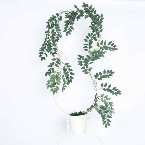 6 Feet | Honey Locust Artificial Leaf Garland - 2 pack