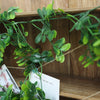 8 FT Green Artificial Boxwood Leaf Garland