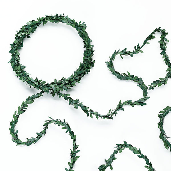 18FT Mini Leaf Garland, DIY Wired Artificial Vine Greenery Garland