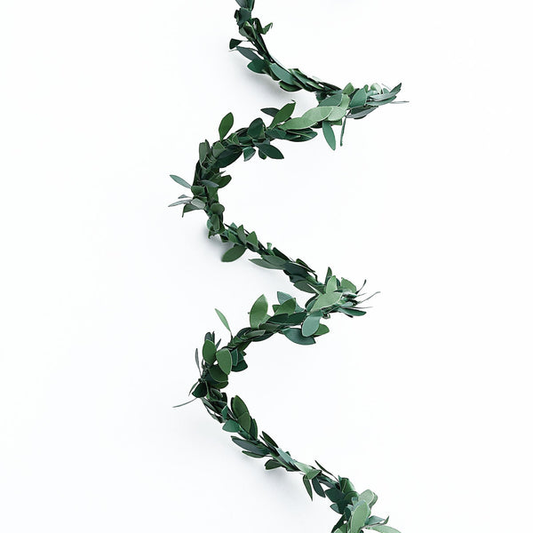 18FT Mini Leaf Garland, DIY Wired Artificial Vine Greenery Garland