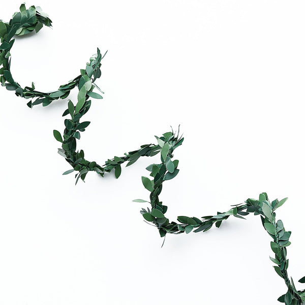 18FT Mini Leaf Garland, DIY Wired Artificial Vine Greenery Garland